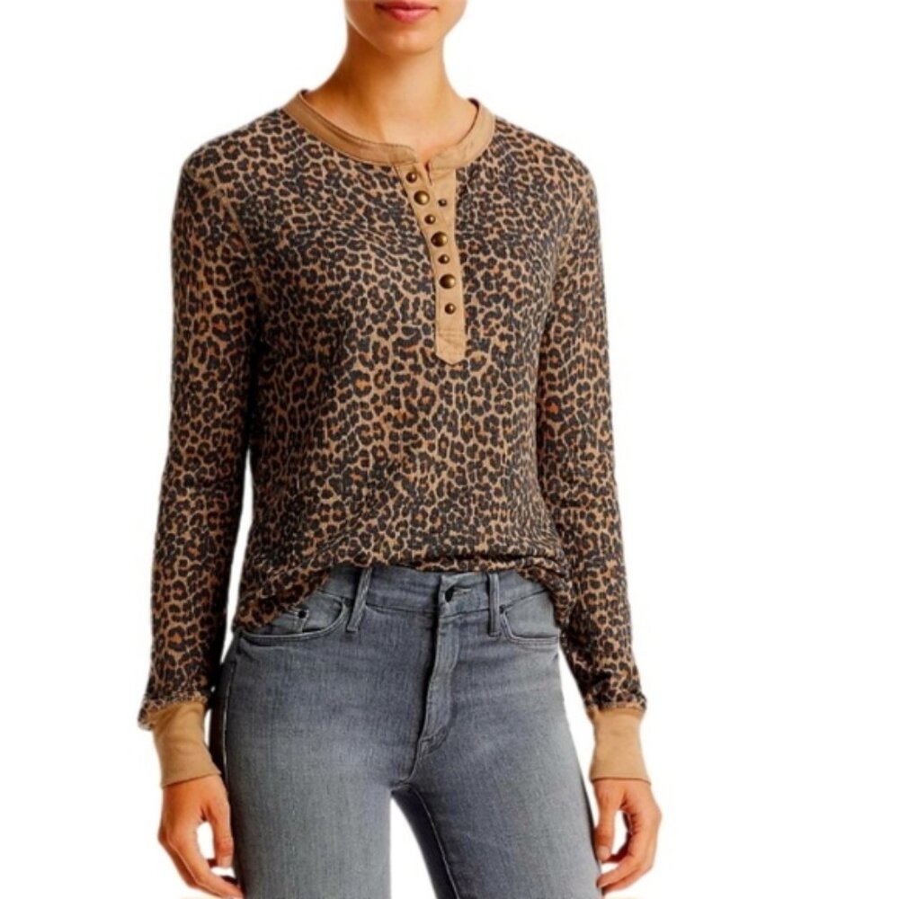 Beach lunch lounge leopard Print  Top